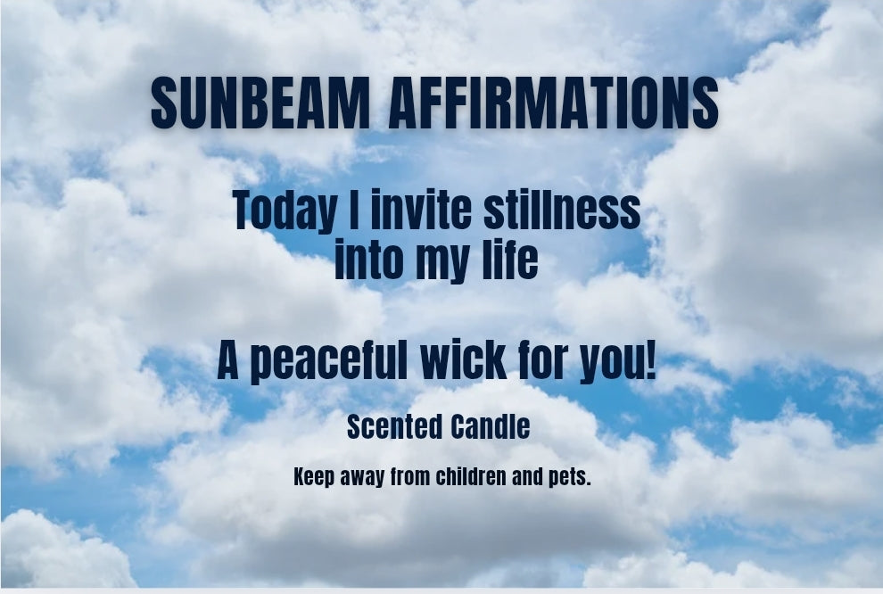 Peaceful Three Wick Affirmation Candle "TODAY I INVITE STILLNESS INTO MY LIFE"