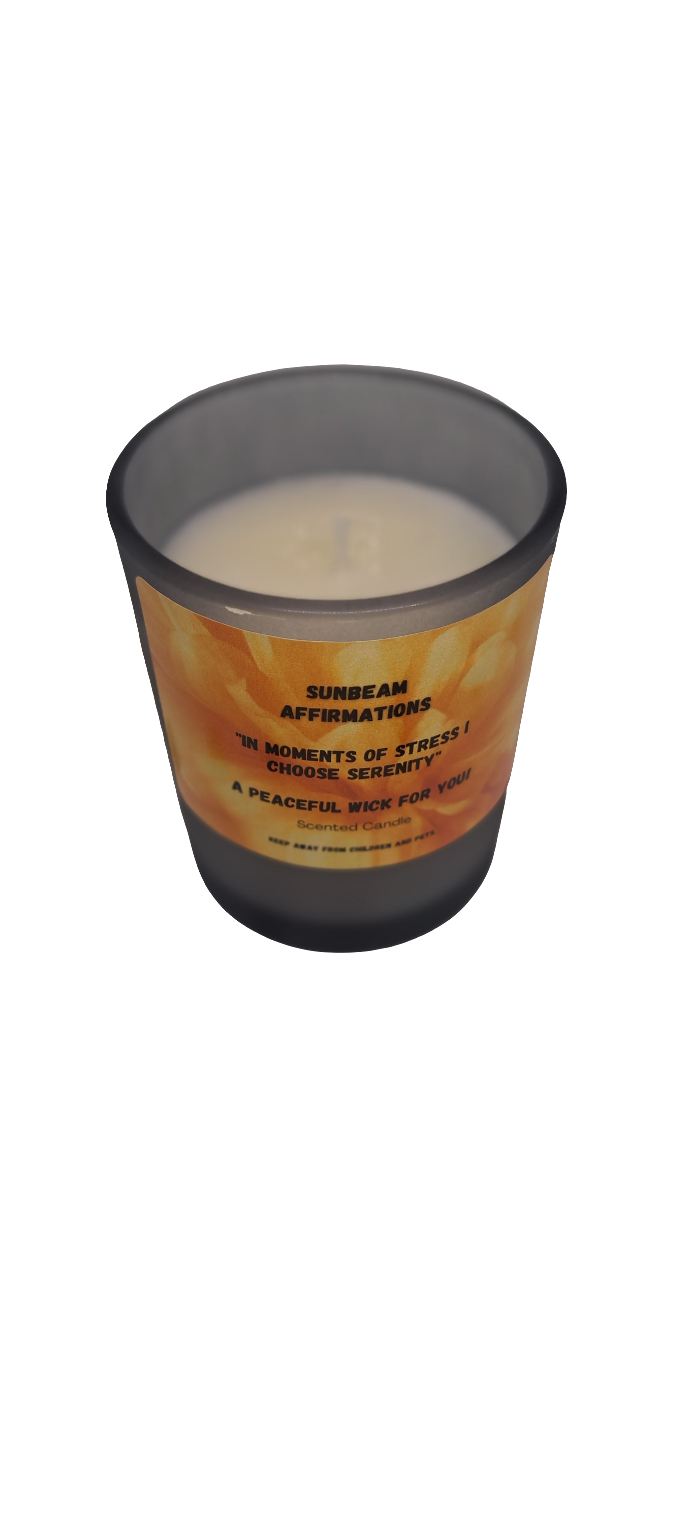 Peaceful One Wick-"In moments of Stress I choose Serenity"